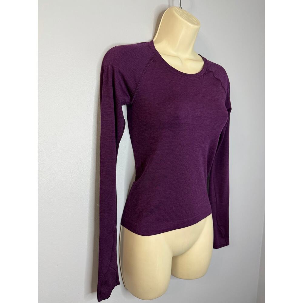 Lululemon Swiftly Tech Long-Sleeve Shirt 2.0 Race Length Dramatic Magenta Sz 2 - Picture 9 of 13